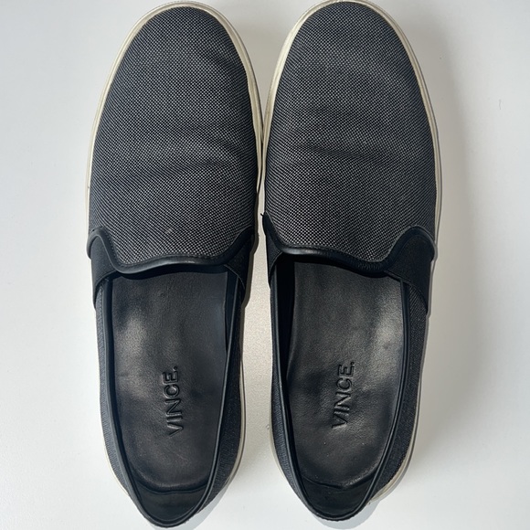 Vince Preston Casual Slip on Sneaker Dark Gray or Navy Blue - Picture 6 of 13